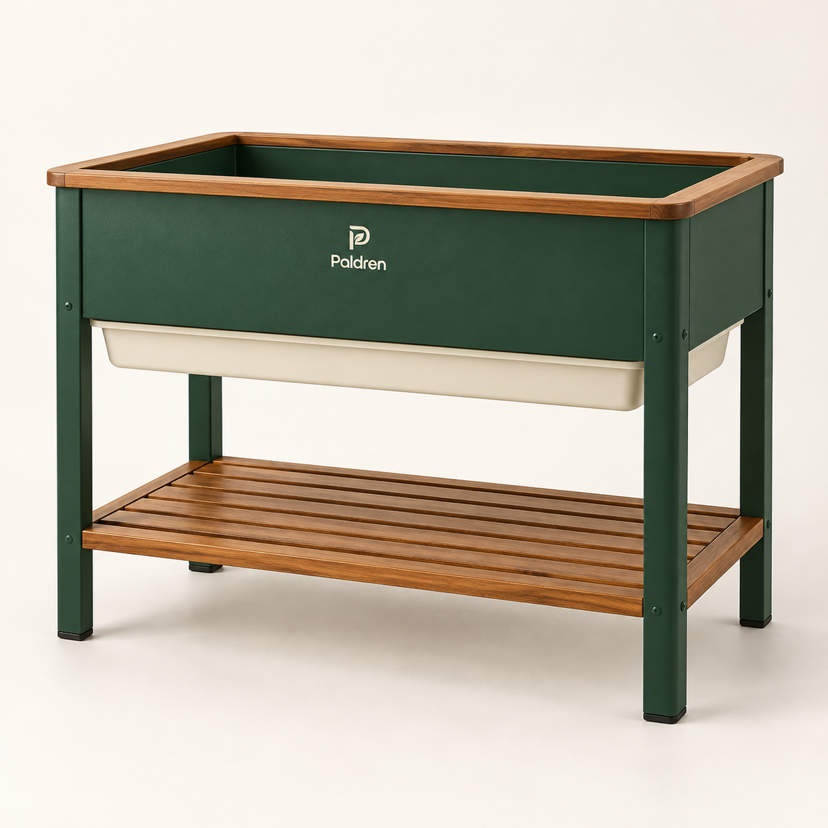 Paldren HerbRise Raised Garden Planter with Storage Shelf