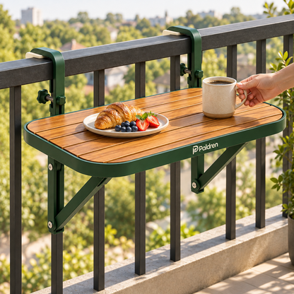 Paldren RailNest Balcony Railing Table