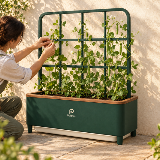 Paldren VineLift Garden Planter with Integrated Trellis